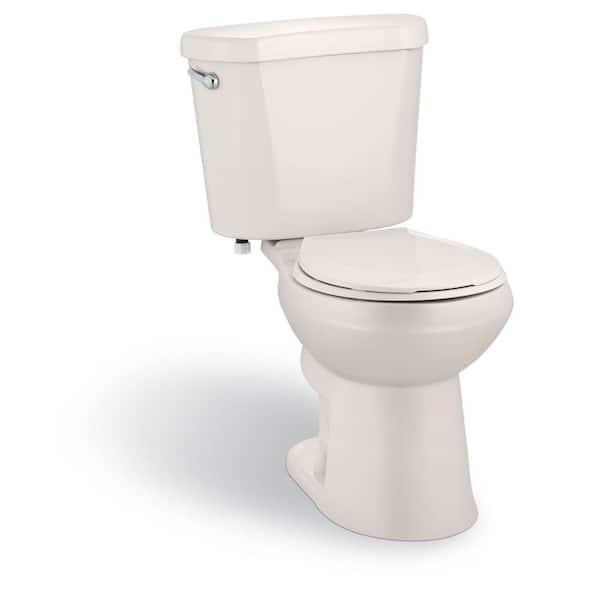 2-Piece 1.28 GPF High Efficiency Single Flush Round Toilet
