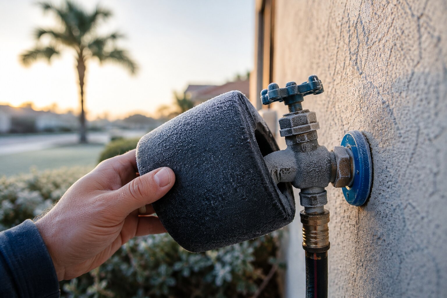 Protecting hose bibs and pipes from an Orlando cold snap