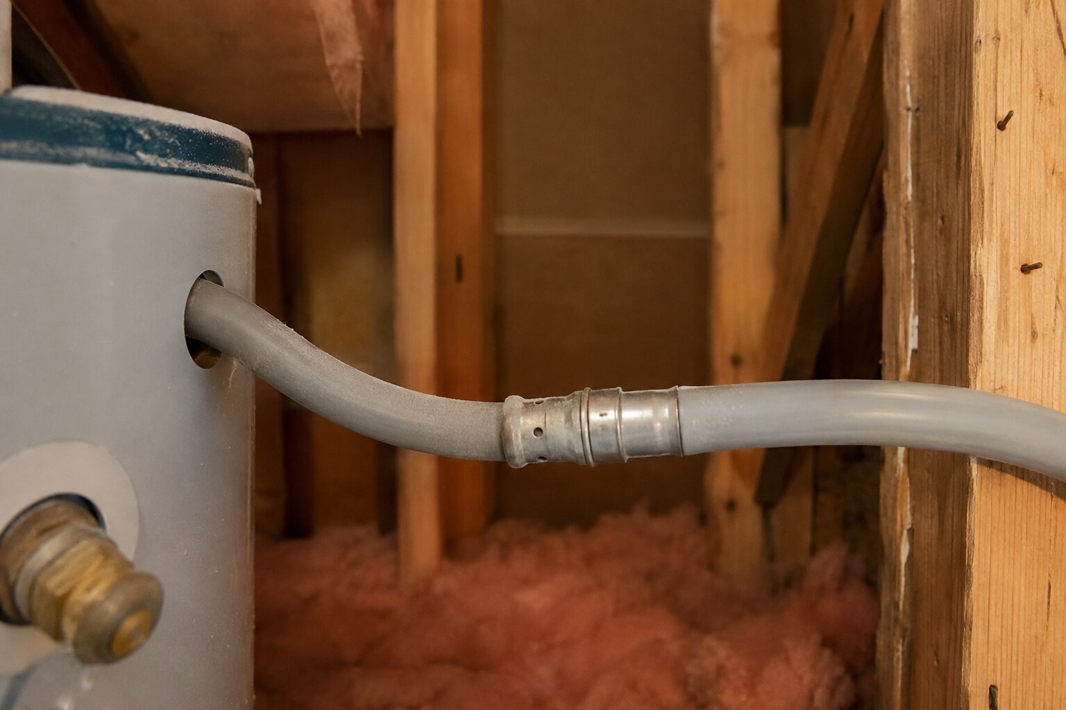 Identifying gray polybutylene pipe in an Orlando home